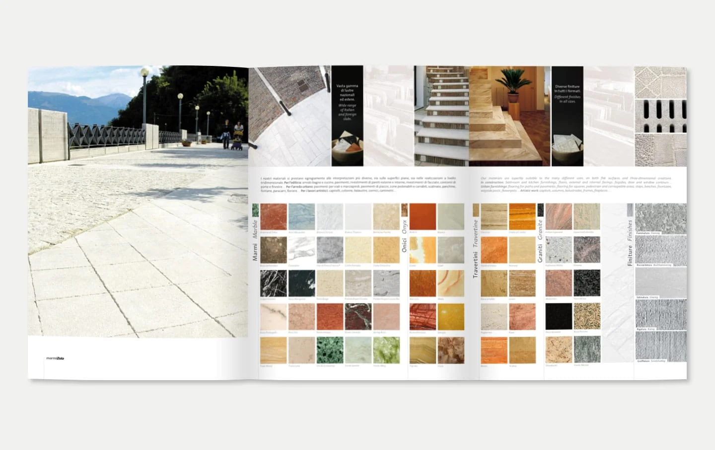 Marmi zola industria di marmi ausonia 3 Realizzazione brochure aziendali marmi zola
