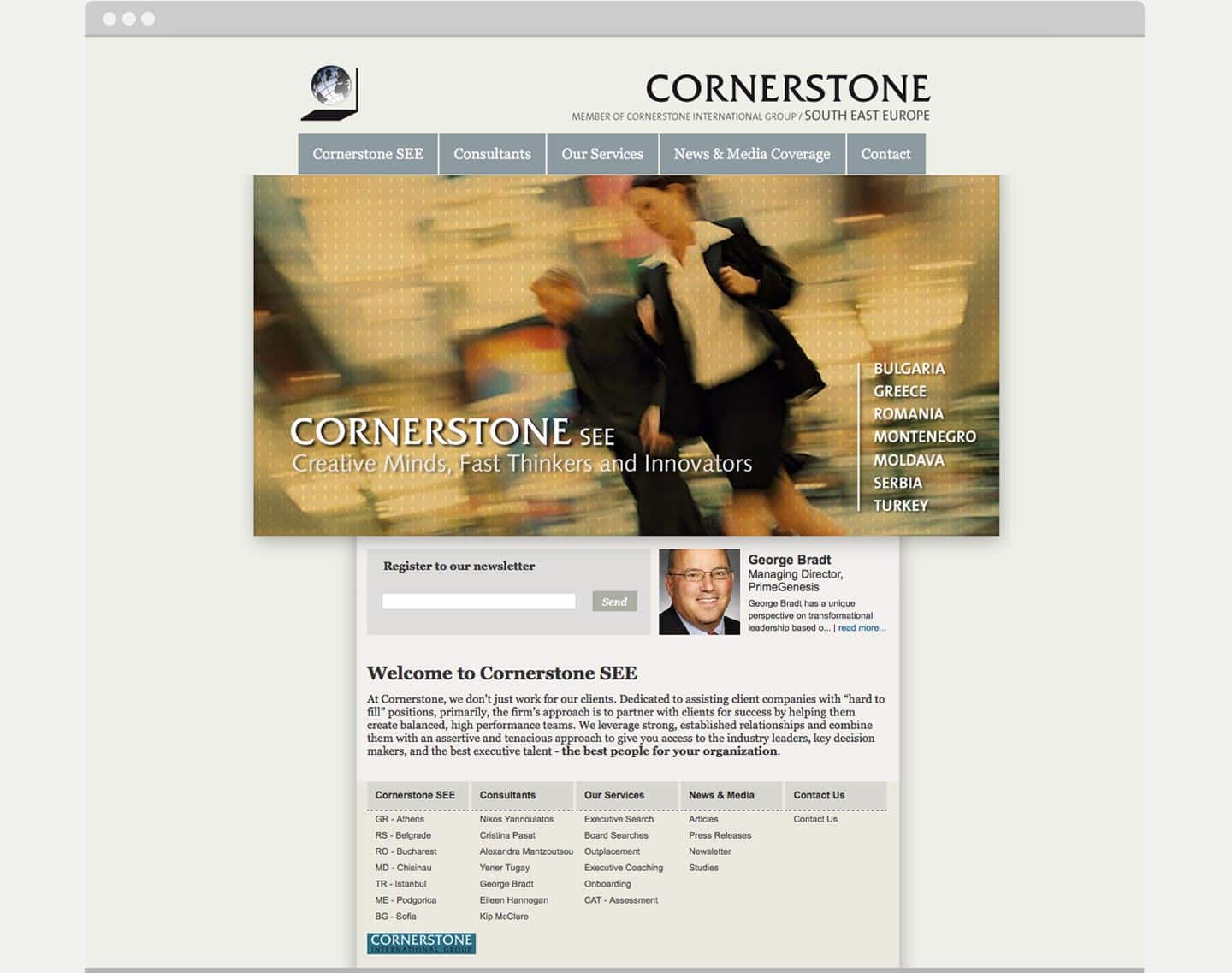 realizzazione sito web Cornerstone Athens