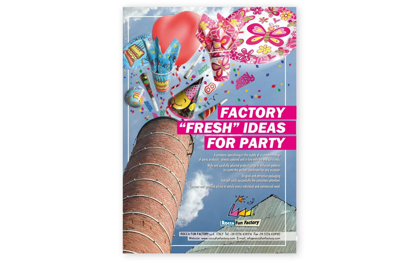 Rocca fun factory | articoli per feste 4 Rocca fun factory adv campagna pubblicitarie