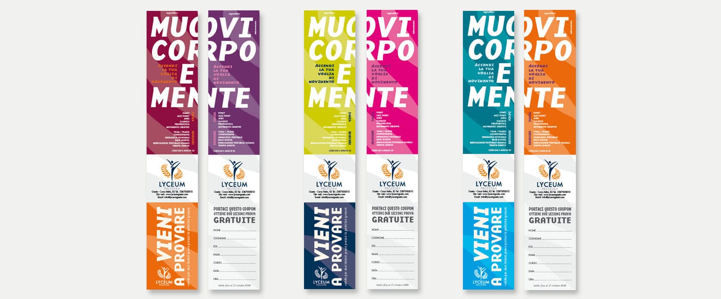 Lyceum palestra gaeta realizzazione promozioni e realizzazione marchio logo