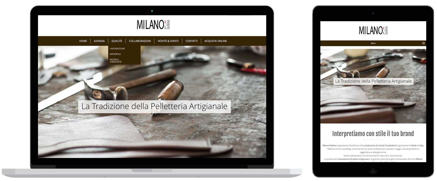 realizzazione sito web milano fashion