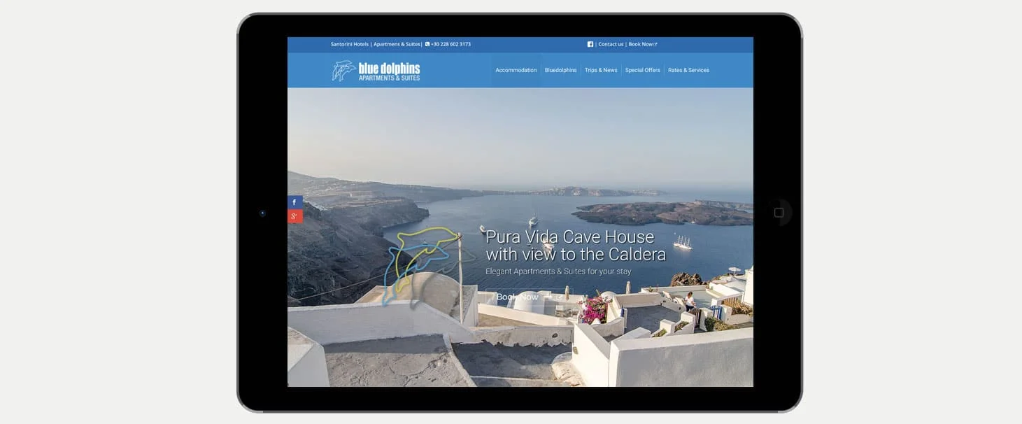 Posizionamento sito web sui motori di ricerca Hotel Blue Dolphins