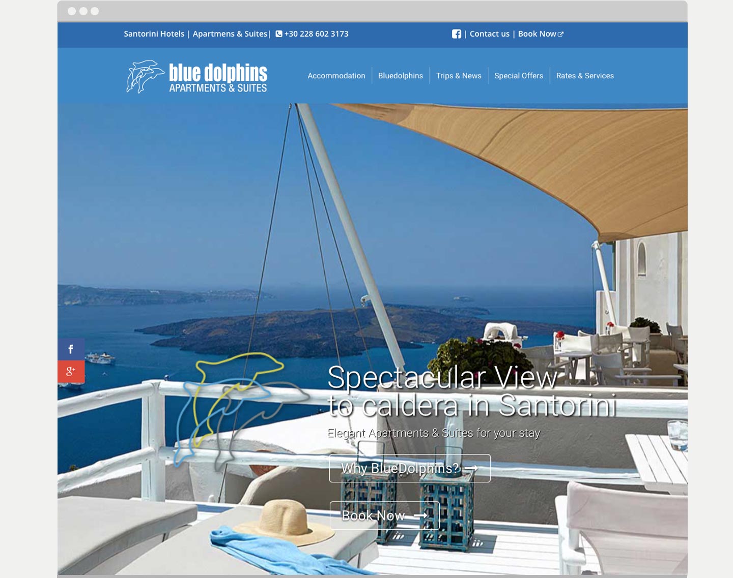 Posizionamento sito web sui motori di ricerca Hotel Blue Dolphins