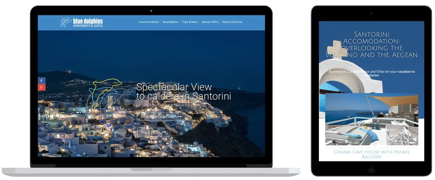 Posizionamento sito web sui motori di ricerca Hotel Blue Dolphins