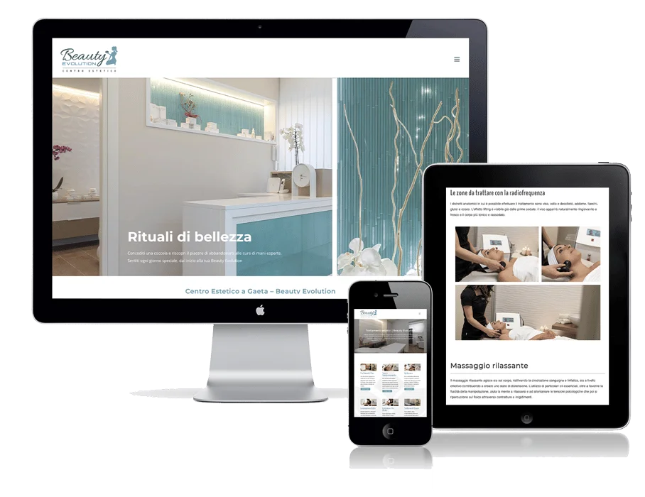 Sito-beauty-evolution-e89 Posizionamento sito web sui motori di ricerca hotel blue dolphins