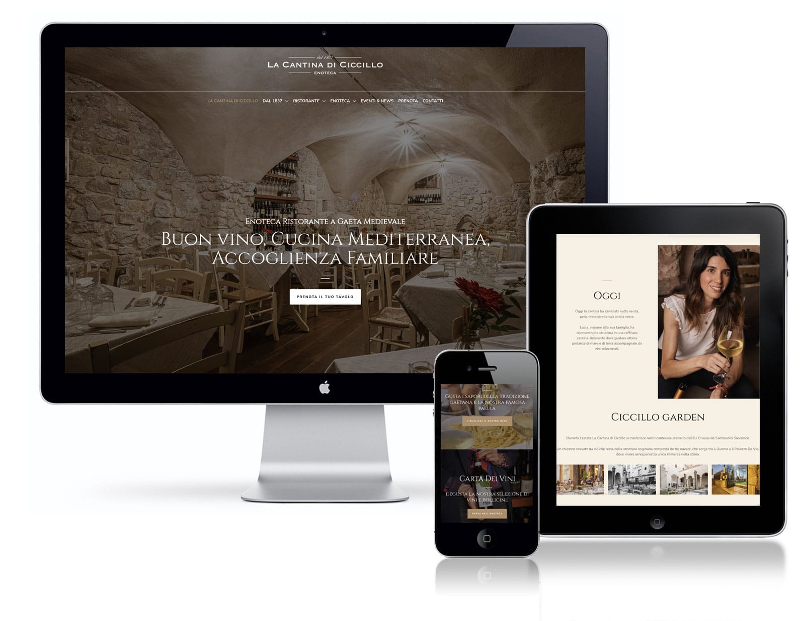 Lacantinadiciccilo-ristorante-gaeta Realizzazione sito web per ristorante a gaeta